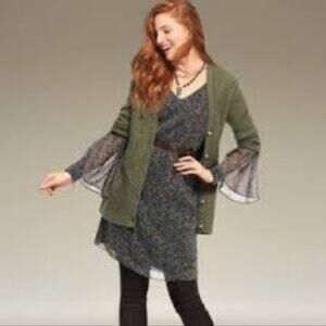 CAbi Style #3648 Bell Sleeve Mini Dress size S